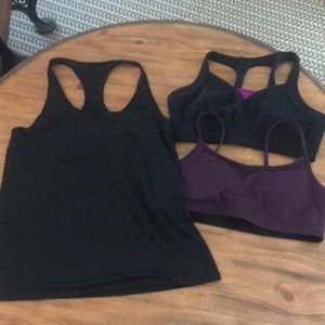 Fabletics tank and sports bras